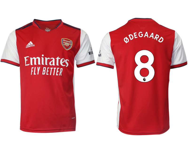 Cheap Men 2021-2022 Club Arsenal home aaa version red 8 Soccer Jersey